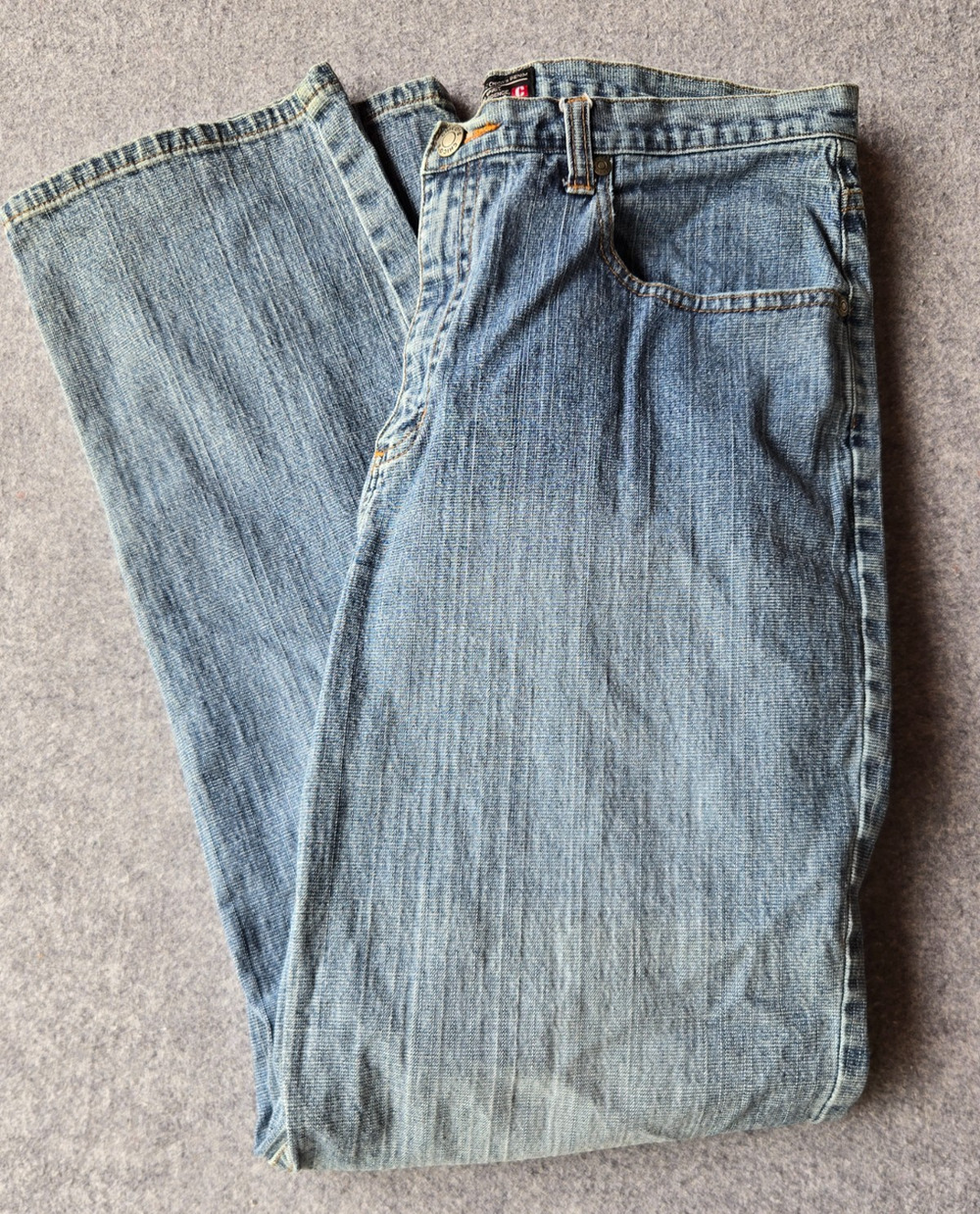 Chico's Denim Women's Jeans Straight Leg Stretch Light Wash Size 12 (32"x29.5")